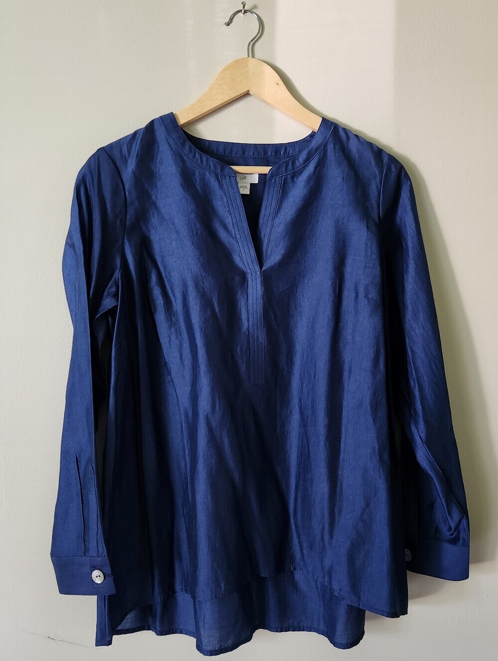 J. Jill Split-V Neck Tunic Sz S
